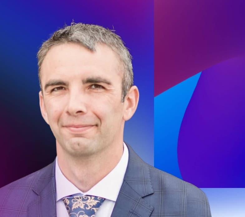 Man looking at camera